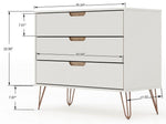 Nuuk 3-Drawer Dresser - Off White/Nature