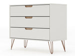 Nuuk 3-Drawer Dresser - Off White/Nature