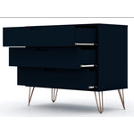 Nuuk 3-Drawer Dresser - Midnight Blue