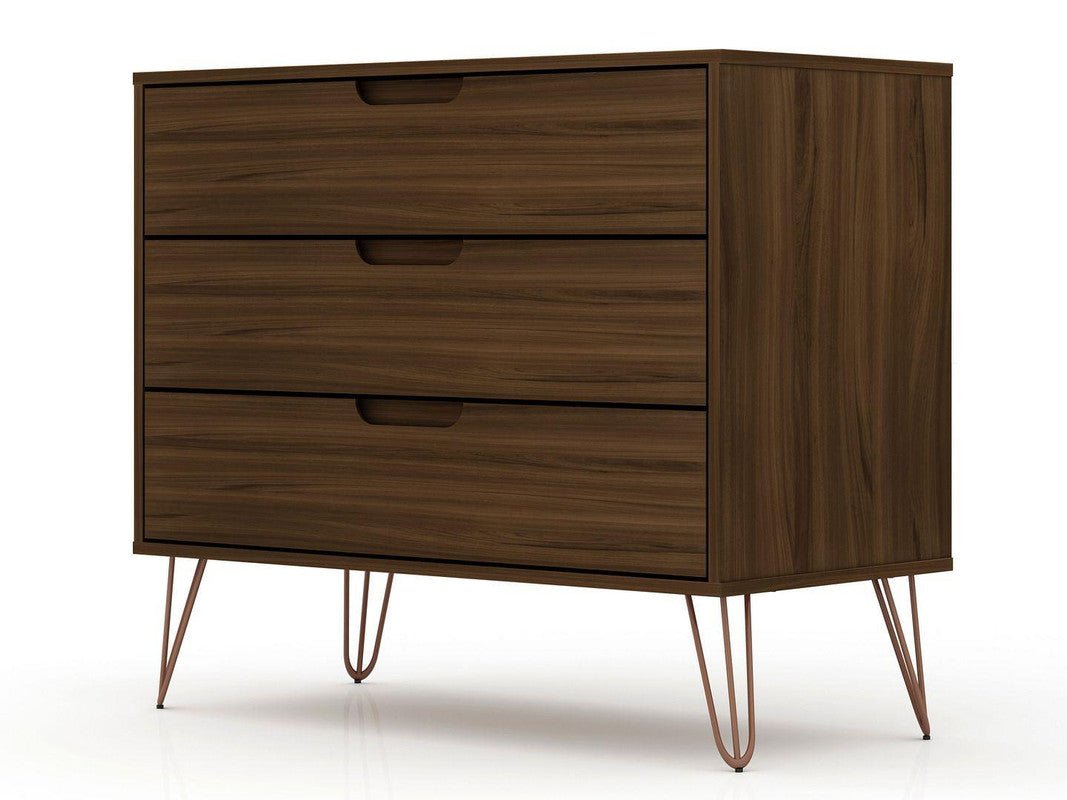 Nuuk 3-Drawer Dresser - Brown