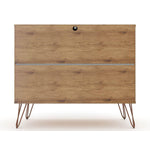 Nuuk 3-Drawer Dresser - Nature/Textured Grey
