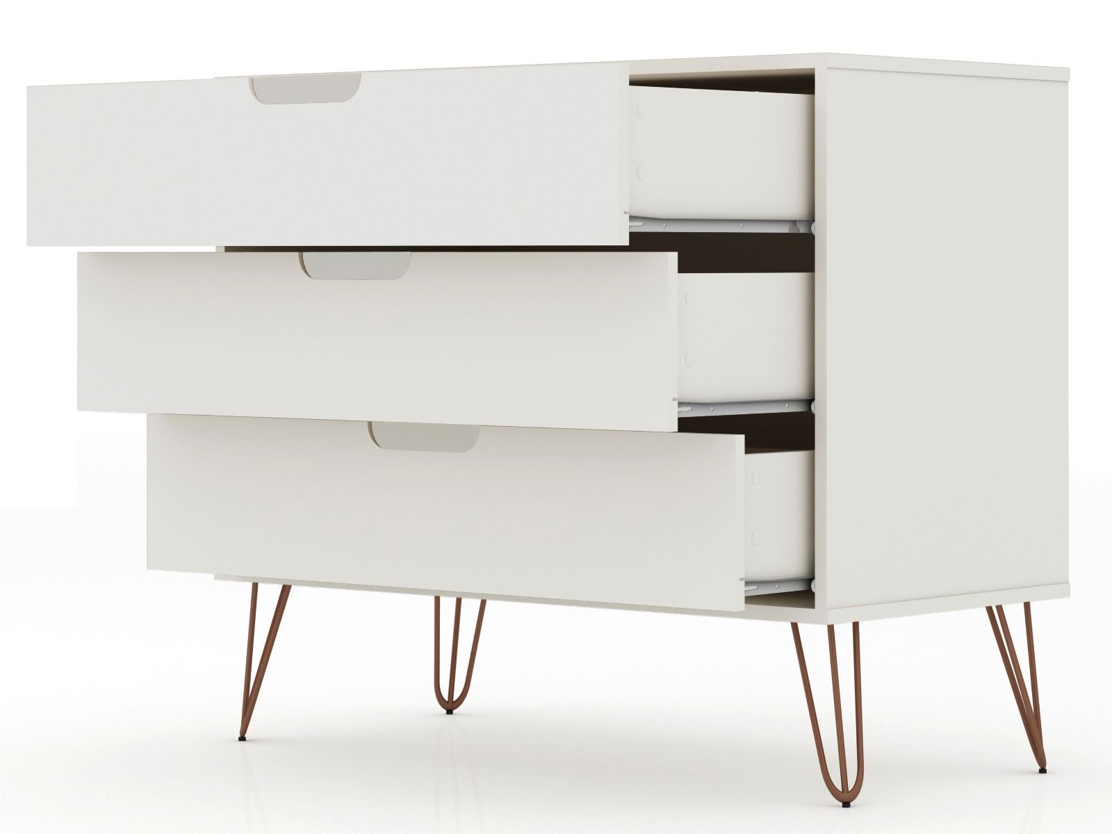 Nuuk 3-Drawer Dresser - Off White