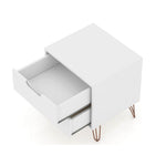Nuuk 3-Drawer Dresser and Night Table Set - White
