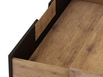 Nuuk 3-Drawer Dresser and Night Table Set - Nature/Textured Grey