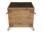 Nuuk 3-Drawer Dresser and Night Table Set - Nature/Textured Grey