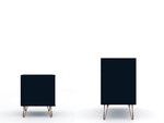 Nuuk 3-Drawer Dresser and Night Table Set - Midnight Blue