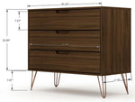 Nuuk 3-Drawer Dresser and Night Table Set - Brown