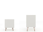 Nuuk 3-Drawer Dresser and Night Table Set - Off White