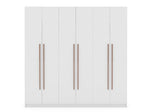 Radfeld 6-Door Wardrobe - White