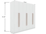 Radfeld 6-Door Wardrobe - White
