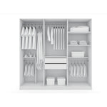 Radfeld 6-Door Wardrobe - White