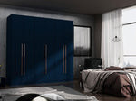 Radfeld 6-Door Ample Storage Wardrobe - Midnight Blue