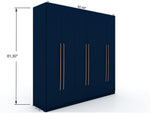 Radfeld 6-Door Ample Storage Wardrobe - Midnight Blue