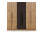 Radfeld 6-Door Wardrobe - Textured Grey