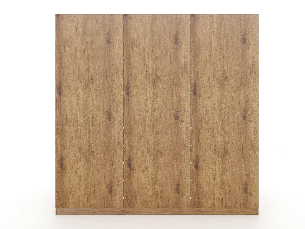 Radfeld 6-Door Wardrobe - Textured Grey