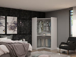 Oulu Open Corner Wardrobe - White