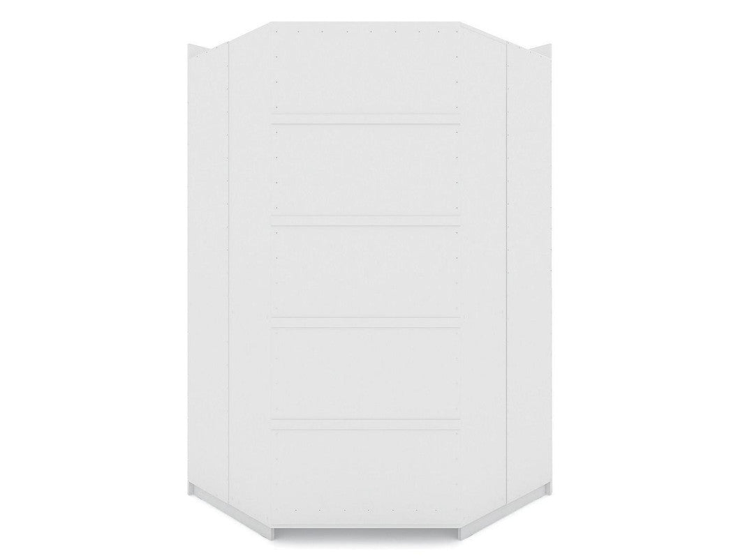 Oulu Open Corner Wardrobe - White