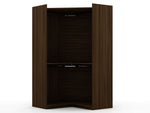 Oulu Open Corner Wardrobe - Brown