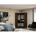 Oulu Open Corner Wardrobe - Brown