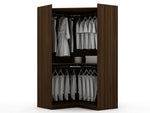 Oulu Open Corner Wardrobe - Brown