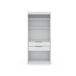 Oulu Open Sectional Wardrobe - White