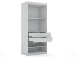Oulu Open Sectional Wardrobe - White