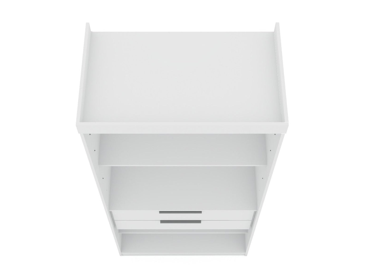 Oulu Open Sectional Wardrobe - White