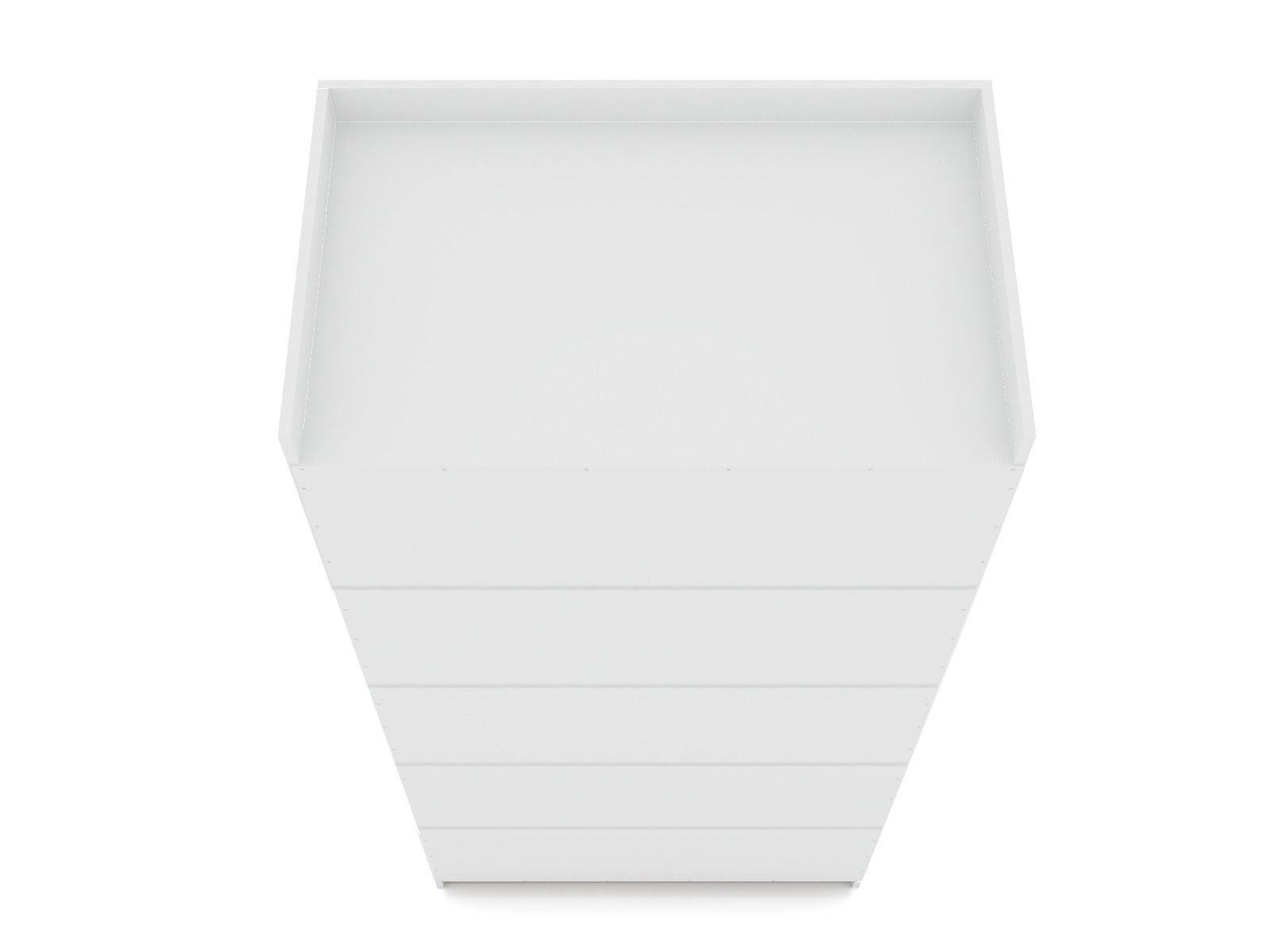 Oulu Open Sectional Wardrobe - White