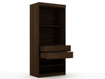 Oulu Open Sectional Wardrobe - Brown