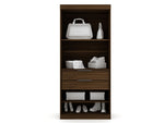 Oulu 3-Piece Sectional Corner Wardrobe - Brown