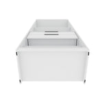 Oulu 2-Piece Open Sectional Wardrobe - White