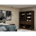 Oulu 2-Piece Open Sectional Wardrobe - Brown
