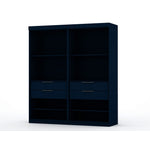 Oulu 2-Piece Open Sectional Wardrobe - Midnight Blue