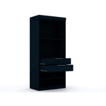 Oulu 2-Piece Open Sectional Wardrobe - Midnight Blue