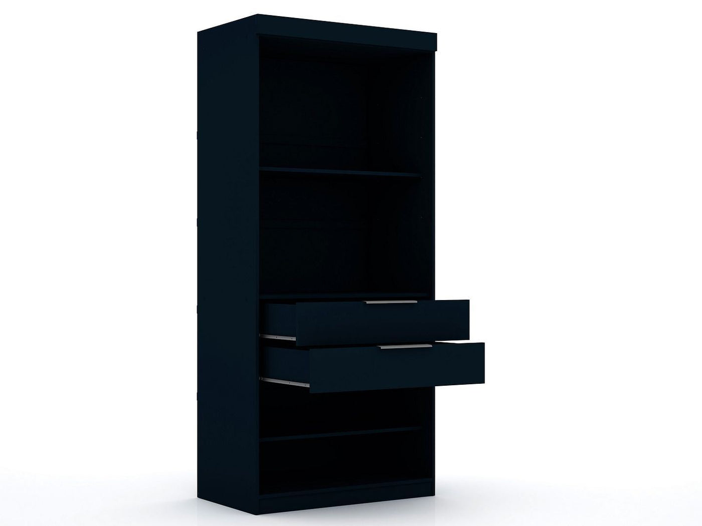 Oulu 2-Piece Open Sectional Wardrobe - Midnight Blue