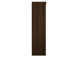 Oulu 3-Piece Open Sectional Wardrobe - Brown