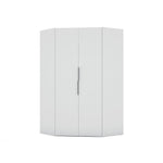 Oulu Corner Wardrobe - White
