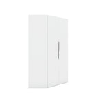 Oulu Corner Wardrobe - White