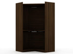 Oulu Corner Wardrobe - Brown