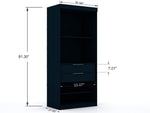 Oulu Modular Wardrobe - Midnight Blue