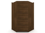 Oulu Semi-Open 3-Piece Modular Corner Wardrobe - Brown