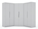 Oulu 3-Piece Modular Corner Wardrobe - White