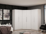 Oulu 3-Piece Modular Corner Wardrobe - White