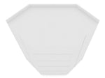 Oulu Semi-Open 2-Piece Modular Corner Wardrobe - White