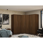 Oulu 3-Piece Modular Corner Wardrobe - Brown