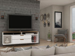 Nuuk TV Stand - Off White/Nature