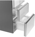 Haier Fingerprint Resistant Stainless Steel 4-Door French-Door Refrigerator (14.5 cu ft)- QJS15HYRFS