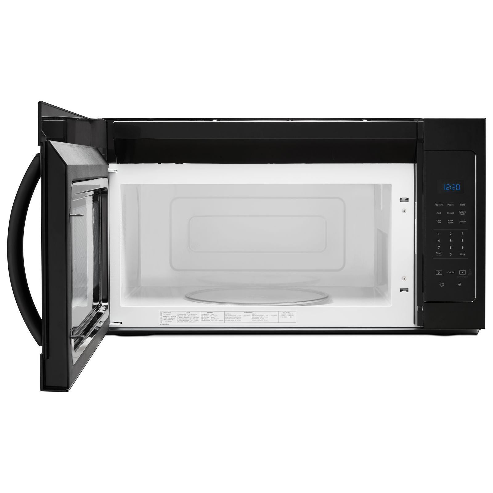 Whirlpool Black Over-the-Range Microwave and Hood Combination (1.7 Cu.Ft.) -YWMH31017HB