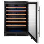 Whirlpool Stainless Steel Undercounter Wine Center (51 Bottles) - WUW35X24DS