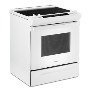 Whirlpool White Electric Range with Frozen Bake Technology (4.8 Cu.Ft) - YWEE515S0LW